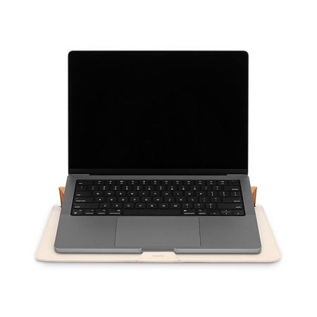 Moshi Muse 14" 3-in-1 Slim - Pokrowiec MacBook Pro 14" (2021) (Seashell White)