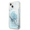 Guess Liquid Glitter 4G Big Logo - Etui iPhone 13 mini (niebieski)