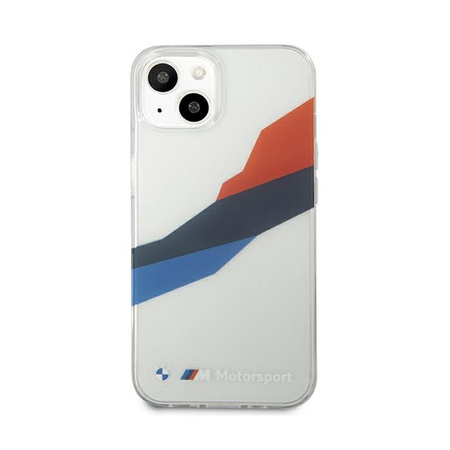 BMW Motorsport Tricolor - Etui iPhone 13 mini (przezroczysty)