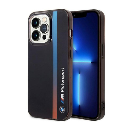 BMW Tricolor Stripe - Etui iPhone 14 Pro (Czarny)