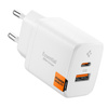 Spigen Essential EE202EU GaN Pro - Ładowarka sieciowa USB-C + USB-A 20W (White)