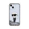 Karl Lagerfeld Liquid Glitter Ikonik - Etui iPhone 15 (przezroczysty)