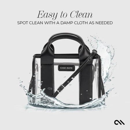 Case-Mate Micro Tote Bag - Wodoodporna torba na ramię (Midnight Black/Clear)