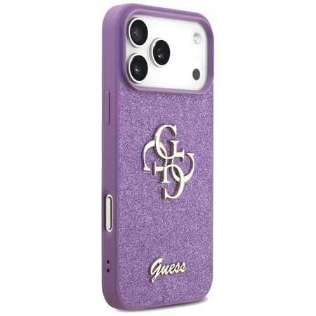 Guess Fixed Glitter Big 4G - Etui iPhone 17 Pro Max (liliowy)