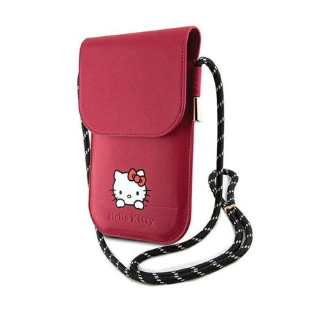 Hello Kitty Leather Daydreaming Cord - Torebka na telefon (różowy)