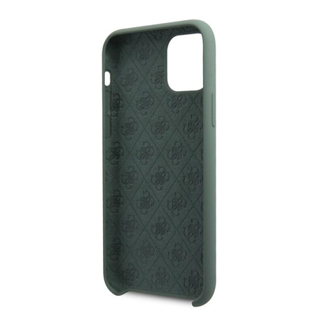Guess Silicone 4G Tone to Tone - Etui iPhone 11 (khaki)