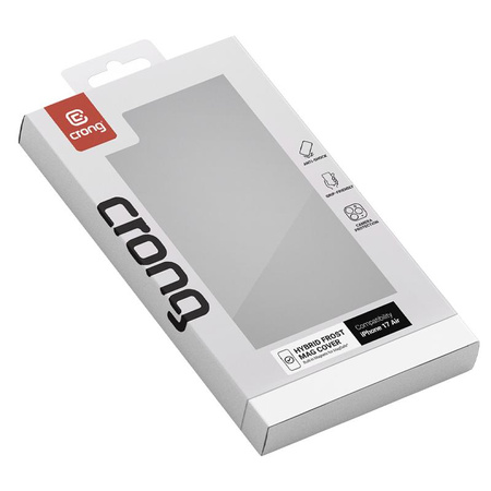 Crong Hybrid Frost MAG Cover - Etui MagSafe iPhone Air (czarny)