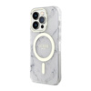 Guess Marble MagSafe - Etui iPhone 14 Pro Max (Biały)