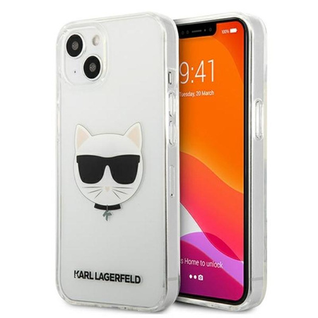 Karl Lagerfeld Choupette Head - Etui iPhone 13 Mini (przezroczysty)