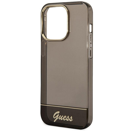 Guess Translucent - Etui iPhone 14 Pro (czarny)