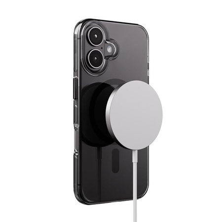 Crong Clear MAG Pro - Etui iPhone 16 MagSafe (czarny)