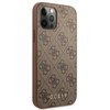 Guess 4G Metal Gold Logo - Etui iPhone 12 Pro Max (brązowy)