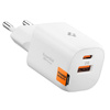 Spigen Essential EE352EU GaN Pro - Ładowarka sieciowa USB-C + USB-A 35W (White)
