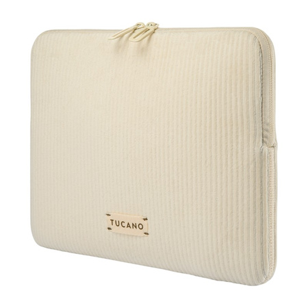 TUCANO Velluto 2 - Pokrowiec MacBook Air 13" (M4/M3/M2/M1/2025-2018) / Pro 13" / Laptop 12" (kremowy)