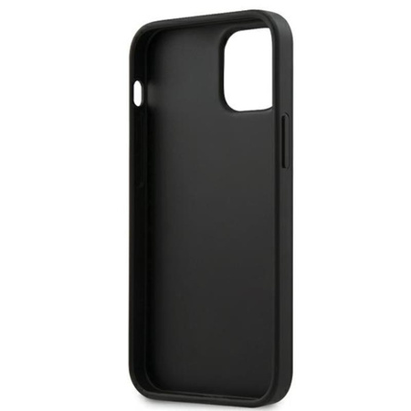 Karl Lagerfeld Saffiano Karl & Choupette Heads - Etui iPhone 12 mini (czarny)