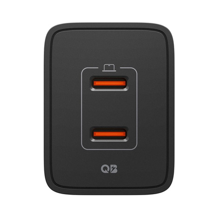 Spigen Essential EE472EU GaN Pro - Ładowarka sieciowa 2x USB-C 47W (Black)