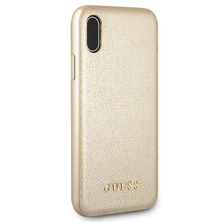 Guess Iridescent - Etui iPhone Xs / X (złoty)