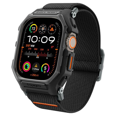 Spigen Lite Fit "Pro" - Etui z paskiem do Apple Watch Ultra 1/2 49 mm (Matte Black)