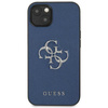 Guess Saffiano 4G Big Silver Logo - Etui iPhone 13 (niebieski)