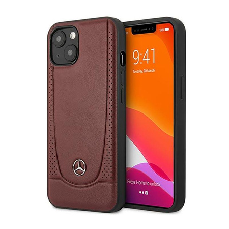 Mercedes Leather Urban Line - Etui iPhone 14 (czerwony)