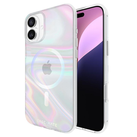 Case-Mate Soap Bubble MagSafe - Etui iPhone 16 Plus (Iridescent)