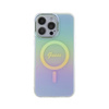 Guess IML Iridescent MagSafe - Etui iPhone 15 Pro Max (turkusowy)
