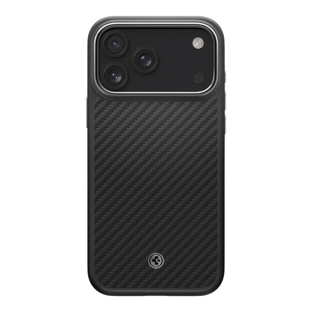 Spigen Enzo Aramid T Mag MagSafe - Etui do iPhone 17 Pro Max (Black/Silver)