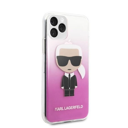 Karl Lagerfeld Iconic Karl Gradient - Etui iPhone 11 Pro (różowy)
