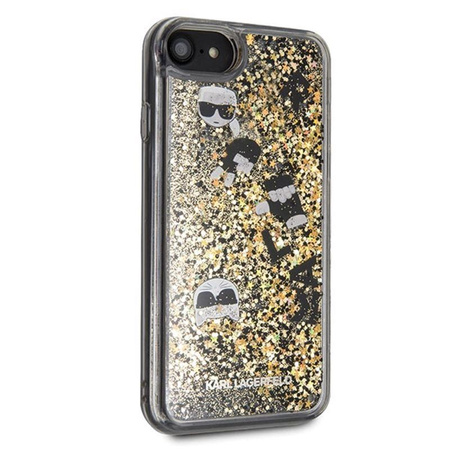 Karl Lagerfeld Glitter Liquid Floatting Charms - Etui iPhone SE 2020 / 8 / 7 (Floatting Charms)