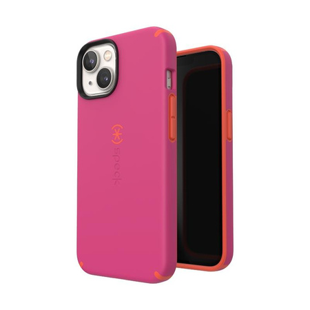 Speck CandyShell Pro - Etui iPhone 14 / iPhone 13 z powłoką MICROBAN (Digital Pink / Energy Red)