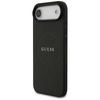 Guess Grained Ring MagSafe - Etui iPhone Air (czarny)