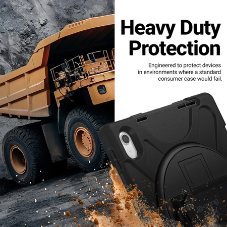 Crong Defender Plus – Pancerne etui iPad Air 11” M3 (2025) / M2 (2024) (czarny)
