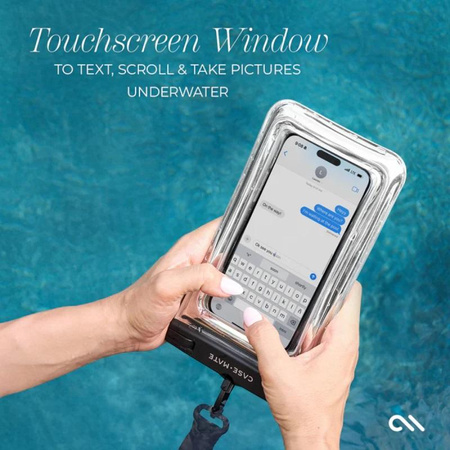 Case-Mate Waterproof Floating Pouch - Etui wodoodporne do smartfonów (Silver Chrome)