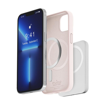 PURO ICON MAG - Etui iPhone 14 Pro MagSafe (Dusty Pink)