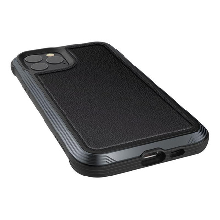 X-Doria Defense Lux - Etui aluminiowe iPhone 11 Pro (Drop test 3m) (Black Leather)