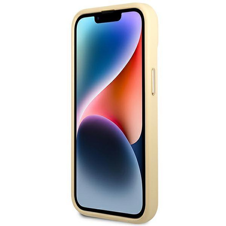 Guess Croco Collection – Etui iPhone 14 Plus (złoty)