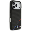 BMW M Carbon Tricolor Line MagSafe - Etui iPhone 17 Pro (czarny)