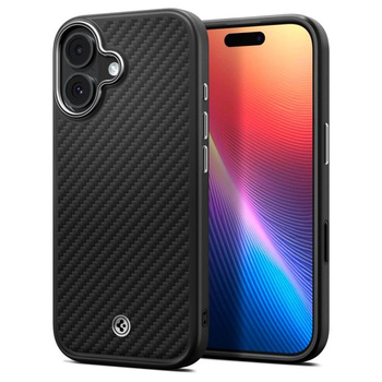 Spigen Enzo Aramid T Mag MagSafe - Etui do iPhone 17 (Black/Silver)