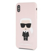 Karl Lagerfeld Silicone Iconic - Etui iPhone Xs Max (jasnoróżowy)