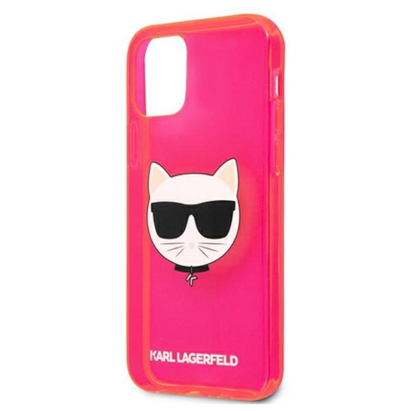Karl Lagerfeld Choupette Head - Etui iPhone 12 Pro Max (Fluo Pink)