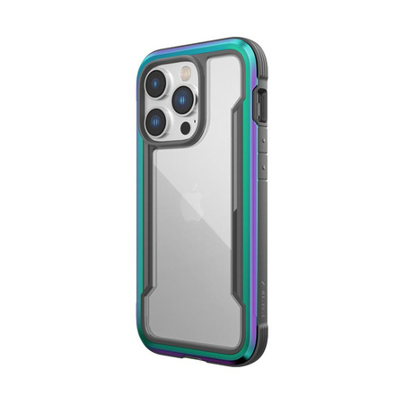 X-Doria Raptic Shield - Etui aluminiowe iPhone 14 Pro (Drop-Tested 3m) (Iridescent)