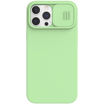 Nillkin CamShield Silky Magnetic - Etui Apple iPhone 13 Pro Max z osłoną aparatu (Mint Green)