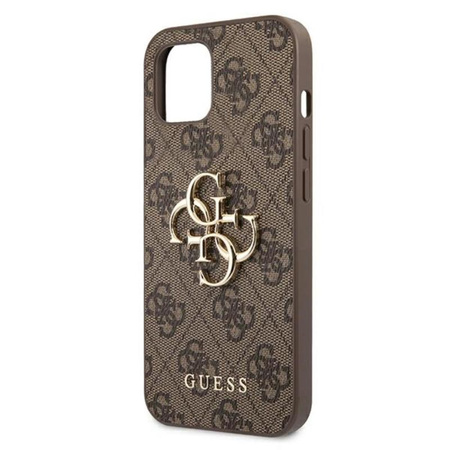 Guess 4G Big Metal Logo - Etui iPhone 13 (brązowy)