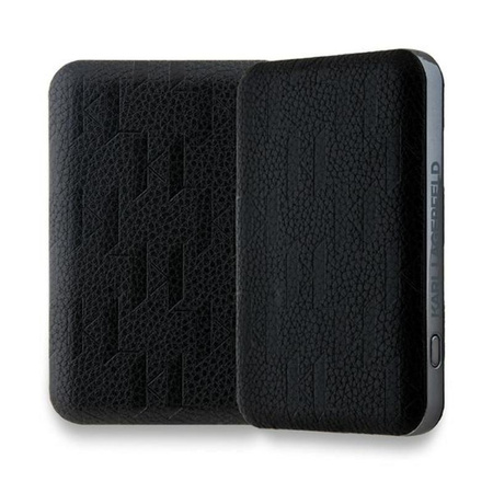 Karl Lagerfeld Karl Head Pin MagSafe - Power Bank indukcyjny 5000 mAh 15W (czarny)