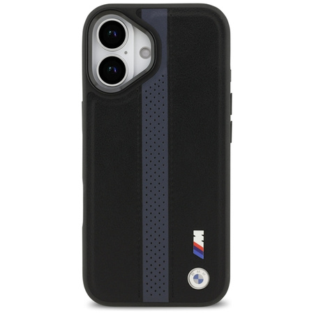 BMW M Perforated Stripe Logo MagSafe - Etui iPhone 17 (niebieski)