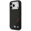 BMW M Carbon Tricolor Line MagSafe - Etui iPhone 17 Pro (czarny)