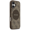 Guess 4G Circle Classic Logo MagSafe - Etui iPhone 17 (brązowy)