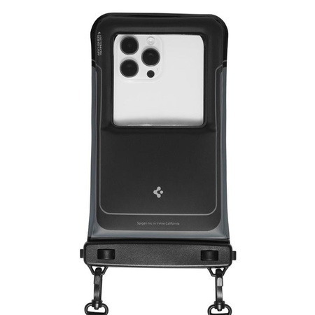 Spigen A611P Universal Waterproof Float Case 2-Pack - Etui wodoodporne do smartfonów do 6.9" (2 sztuki) (Matte Black)