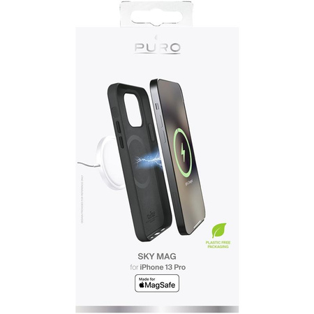 PURO SKYMAG - Etui iPhone 13 Pro Made for MagSafe (czarny)