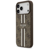 Guess 4G Printed Stripes MagSafe - Etui iPhone 17 Pro Max (brązowy)